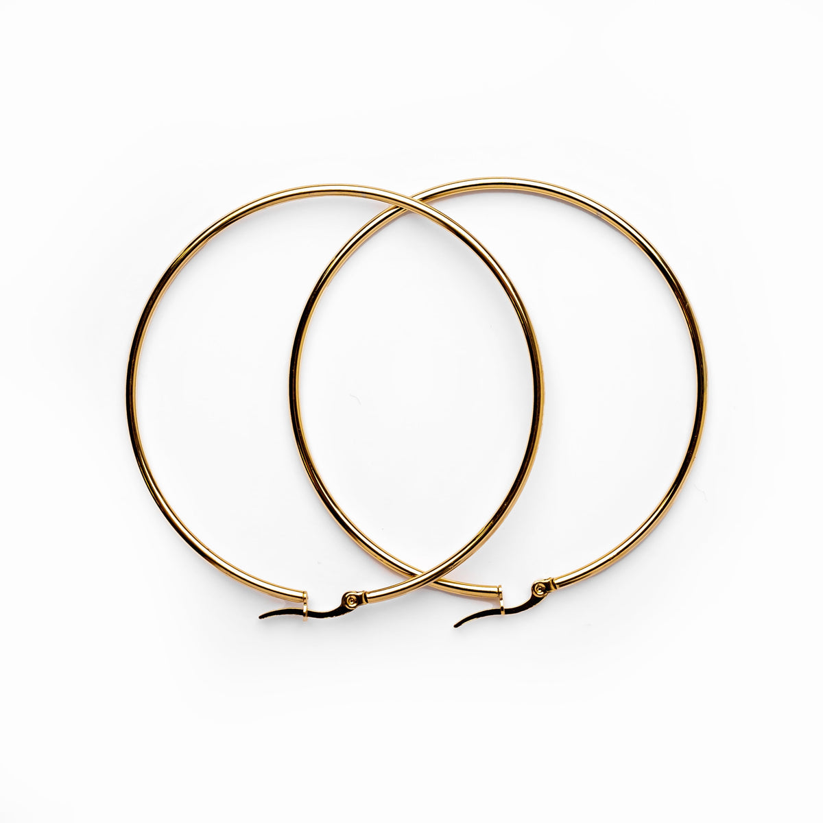 Brincos Argola Basic Banhado a Ouro 18k - ByFirenzzi