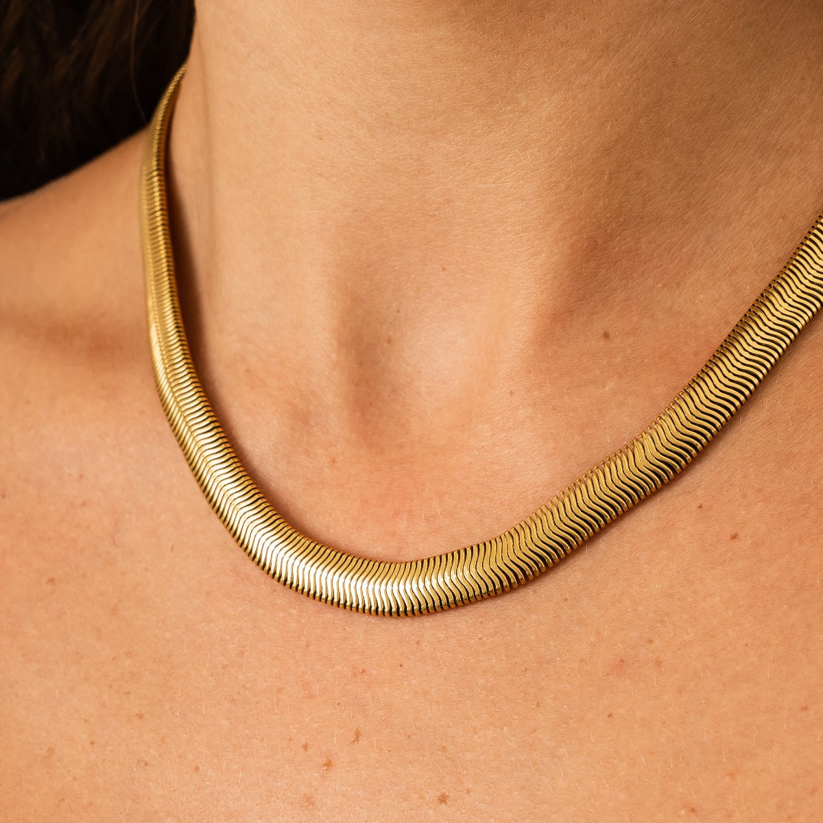 Colar Snake Banhado a Ouro 18k - ByFirenzzi