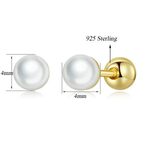 Aurora Pearl Earrings 18k Gold-Plated - ByFirenzzi