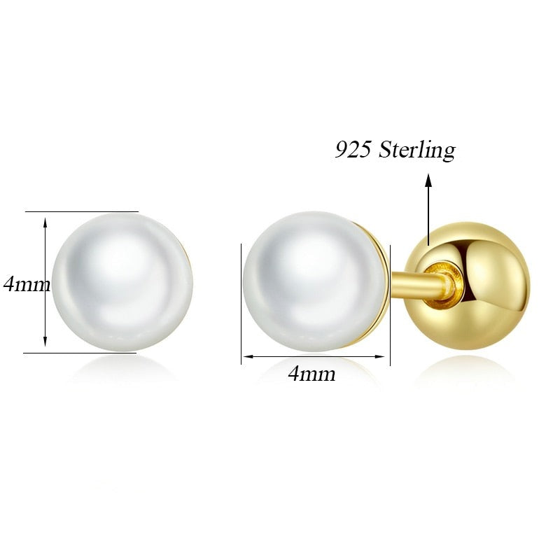 Aurora Pearl Earrings 18k Gold-Plated - ByFirenzzi