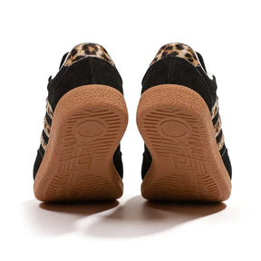 Retro Black Leopard Sneakers