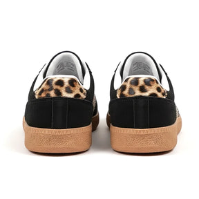 Retro Black Leopard Sneakers