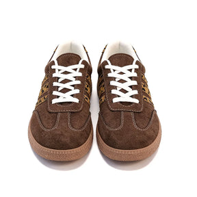 Retro Brown Leopard Sneakers