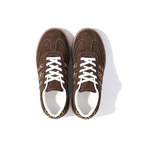 Retro Brown Leopard Sneakers