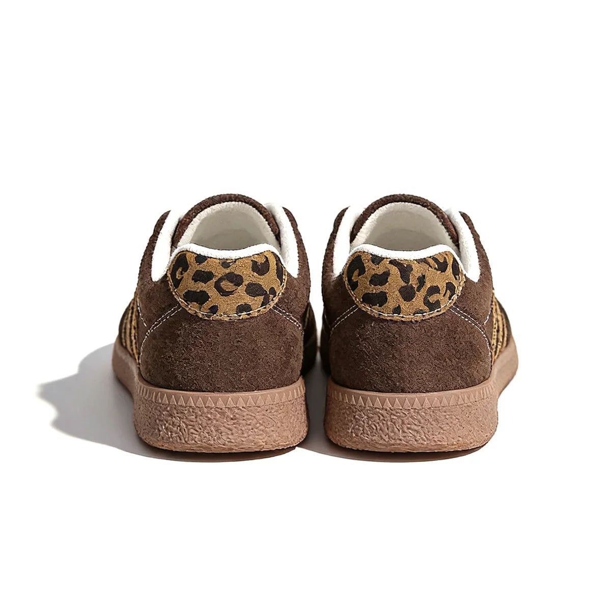 Retro Brown Leopard Sneakers