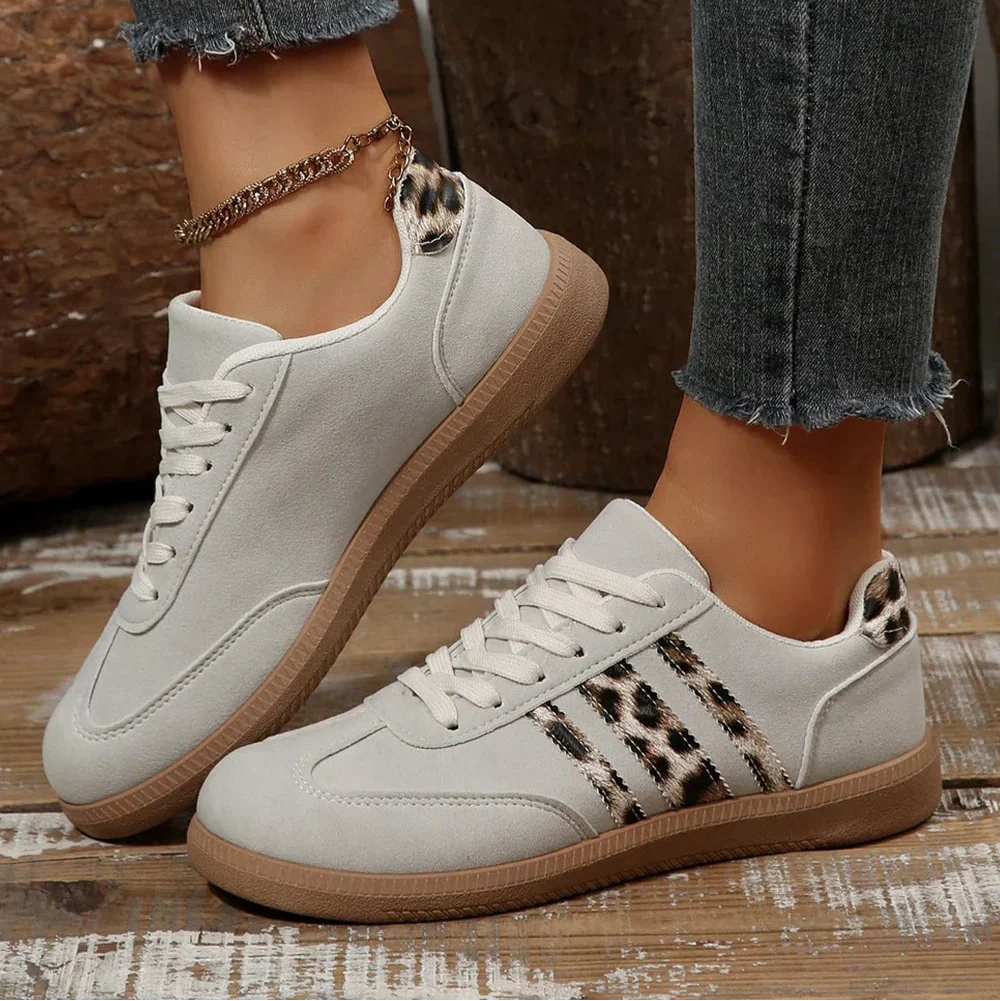 Retro Leopard Grey Sneaker