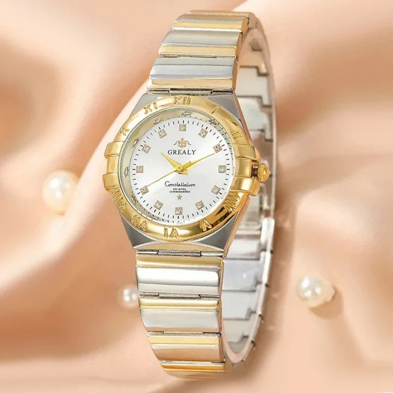 Two-Tone Roman Dial Watch