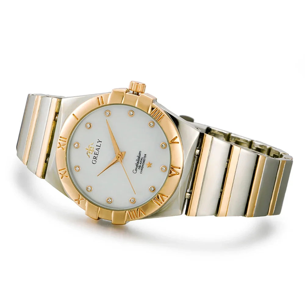 Two-Tone Roman Dial Watch