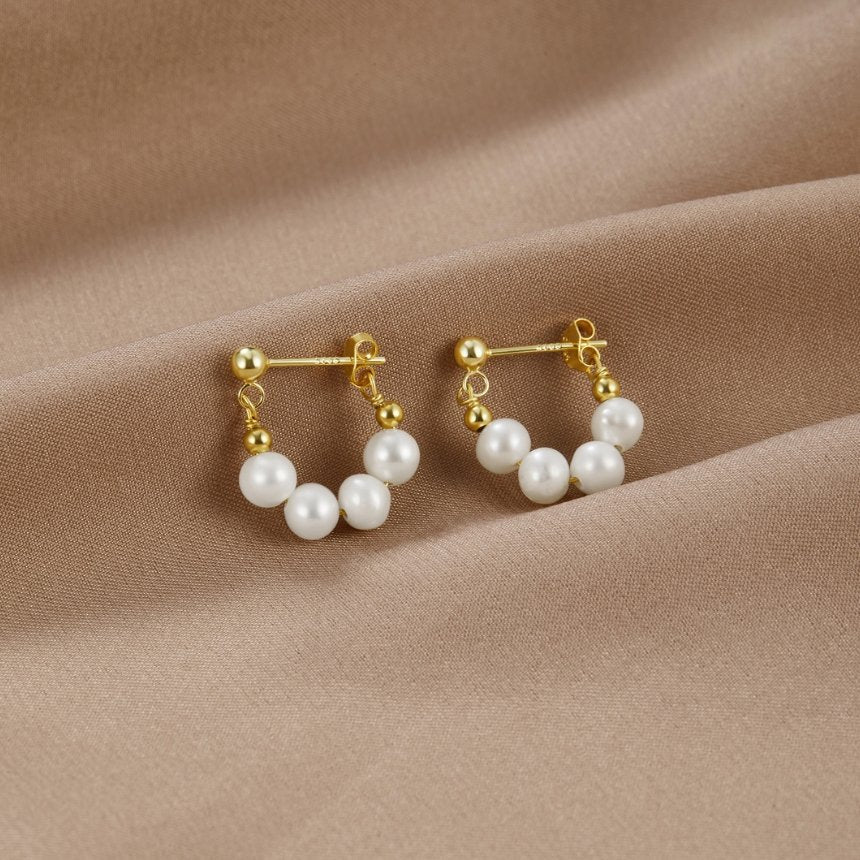 Celine Hoop Earrings 18k Gold-Plated - ByFirenzzi