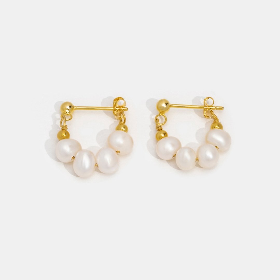 Celine Hoop Earrings 18k Gold-Plated - ByFirenzzi
