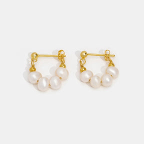 Celine Hoop Earrings 18k Gold-Plated - ByFirenzzi