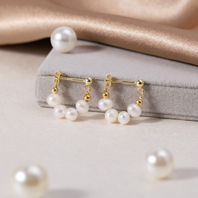Celine Hoop Earrings 18k Gold-Plated - ByFirenzzi