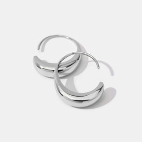 Classic Hoop Earrings in 925 Sterling Silver – ByFirenzzi