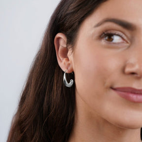 Classic Hoop Earrings in 925 Sterling Silver – ByFirenzzi