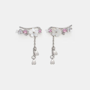 Cherry Blossom Earrings in 925 Sterling Silver – ByFirenzzi