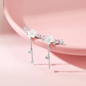Cherry Blossom Earrings in 925 Sterling Silver – ByFirenzzi