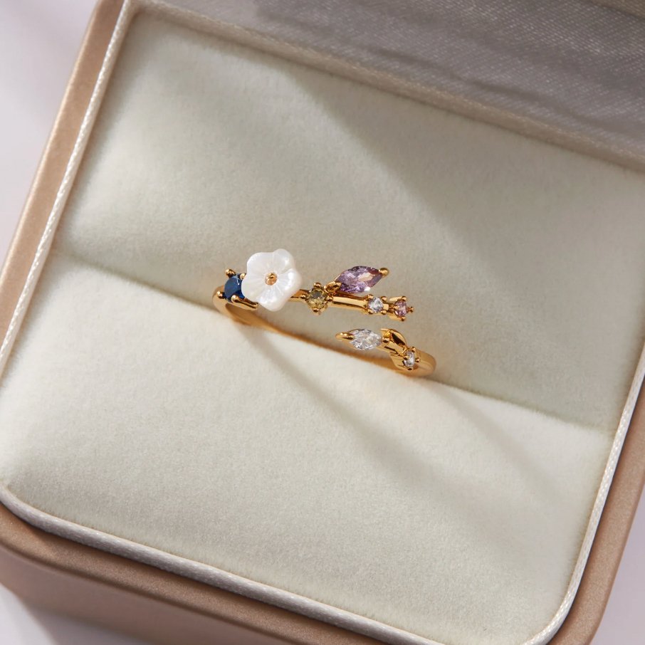 Anel Bella Banhado a ouro 18k