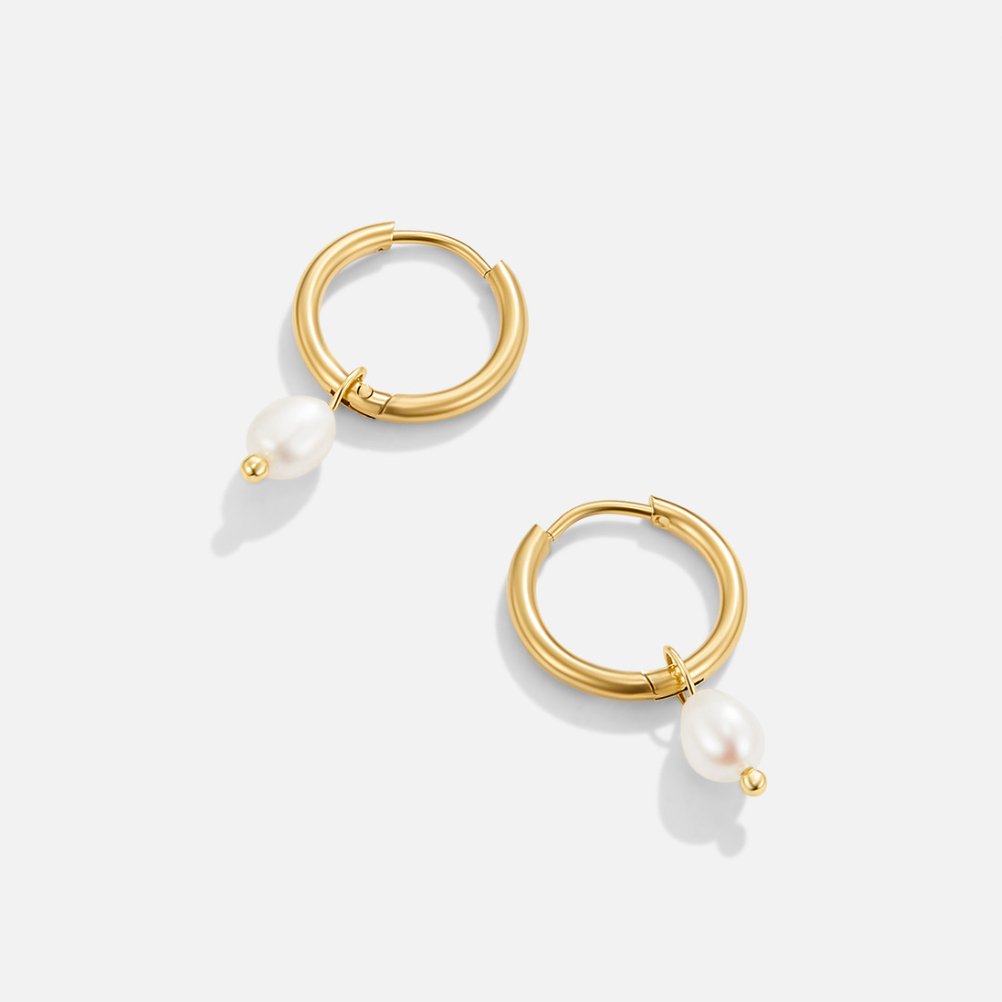 Bella Hoop Earrings – 18k Gold-Plated by ByFirenzzi