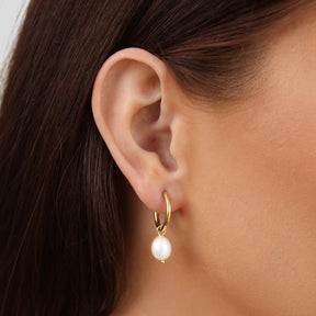 Bella Hoop Earrings – 18k Gold-Plated by ByFirenzzi