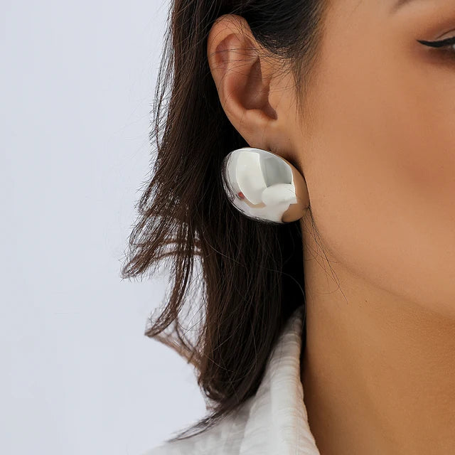 Brincos Studs de bola de ouro Gleaming - ByFirenzzi