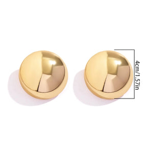 Brincos Studs de bola de ouro Gleaming - ByFirenzzi