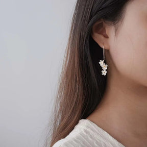 Lotus Flower Earrings in 925 Sterling Silver – ByFirenzzi