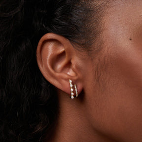 Raya Pearl Earrings 18k Gold-Plated - ByFirenzzi