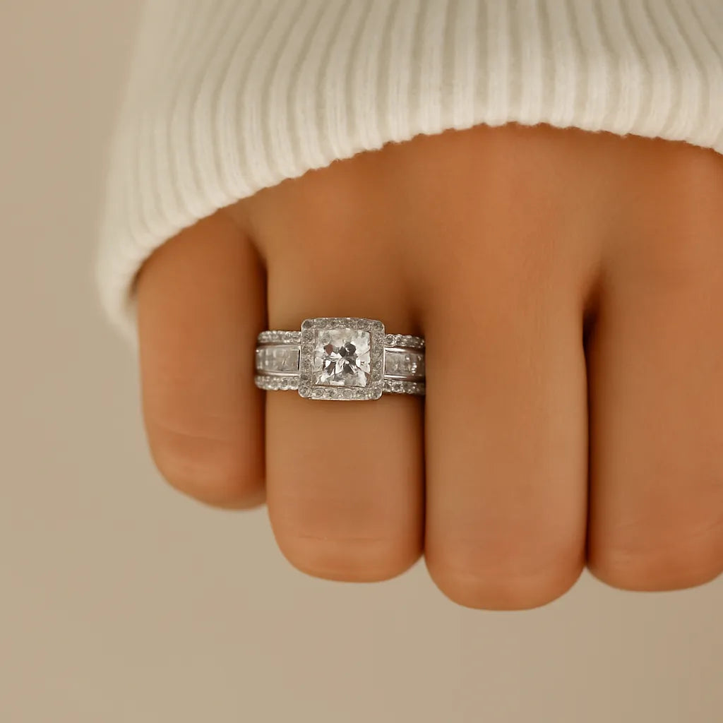 925 Sterling Silver Sand Monarque Ring – ByFirenzzi