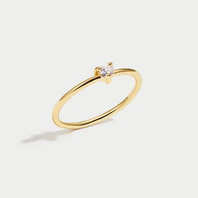 18k Gold-Plated Romance Leve Heart Ring – ByFirenzzi