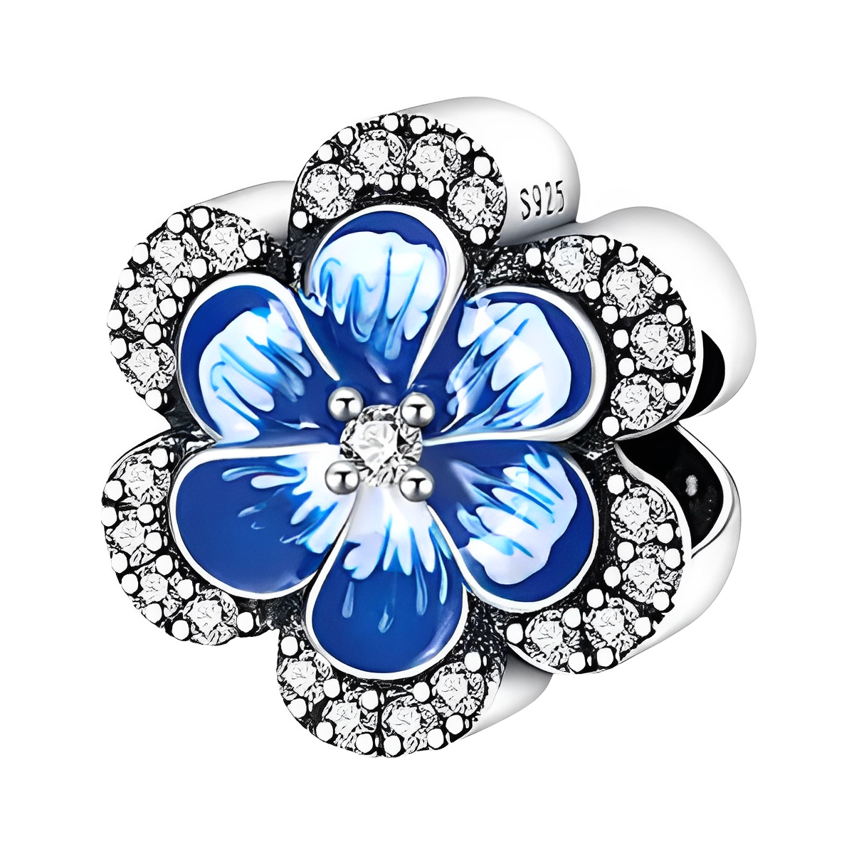 Berloque Flower Prata 925  - ByFirenzzi
