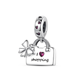 Berloque Love Shopping Prata 925 - ByFirenzzi