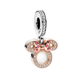 Berloque Minnie Rose Prata 925 - ByFirenzzi