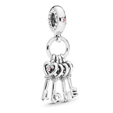 Berloque Chave Love Prata 925 - ByFirenzzi 